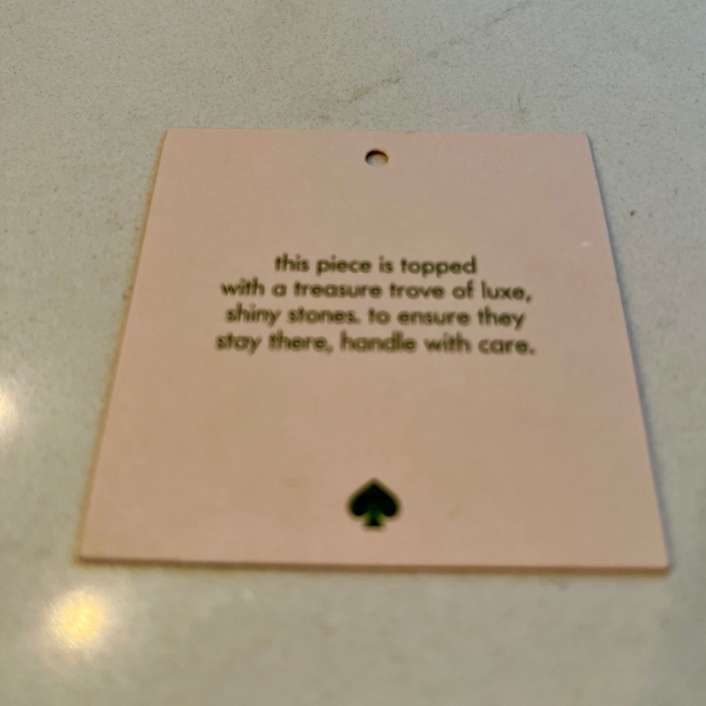 New Kate Spade evening bag, gorgeous crystal Spade closure clasp. - Picture 7 of 7